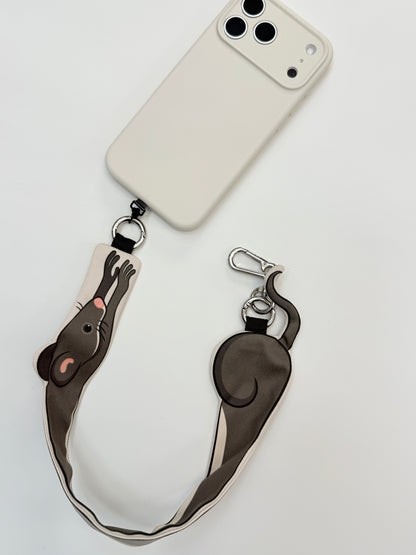 Cute Animal Phone Wrist Strap Keychain