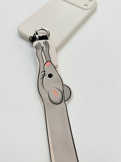 Cute Animal Phone Wrist Strap Keychain