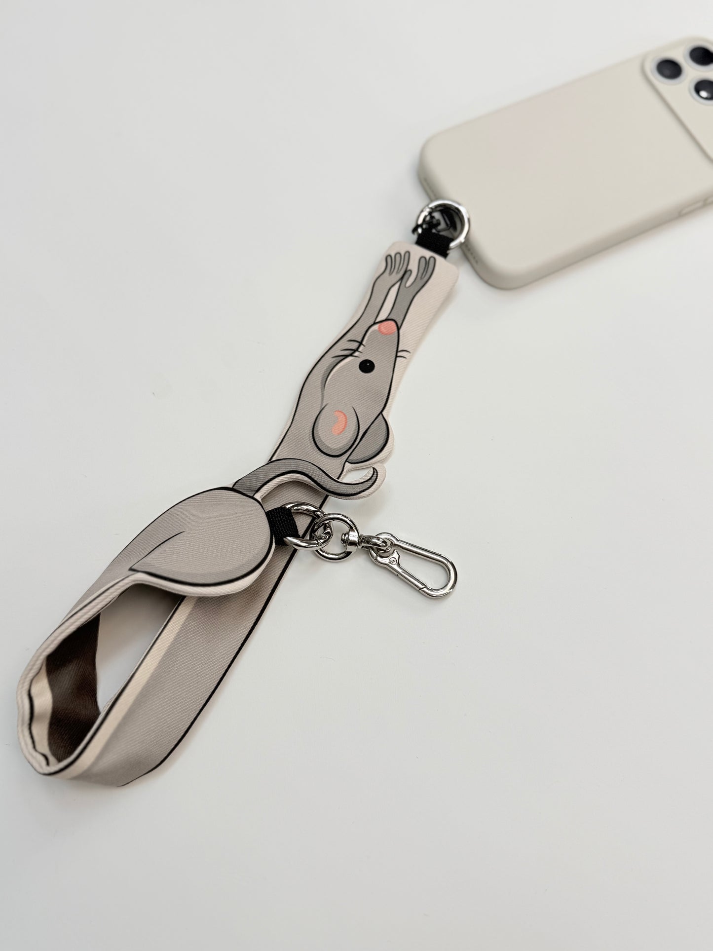 Cute Animal Phone Wrist Strap Keychain