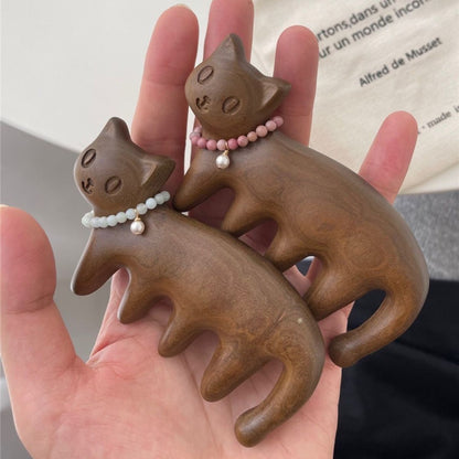 Natural Sandalwood Cat Massage Comb