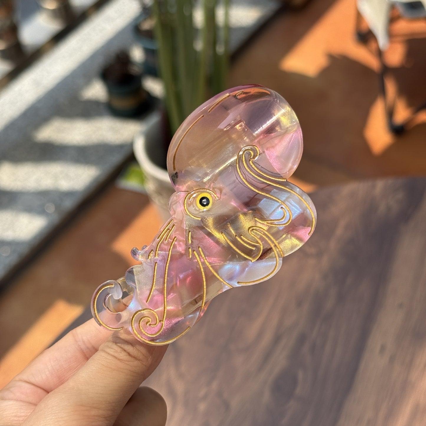 珍珠白水母巨型毛爪