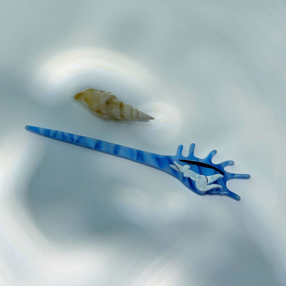 Blue Ocean Conch Hair Claw  & Hair Stick | Her and the Ocean