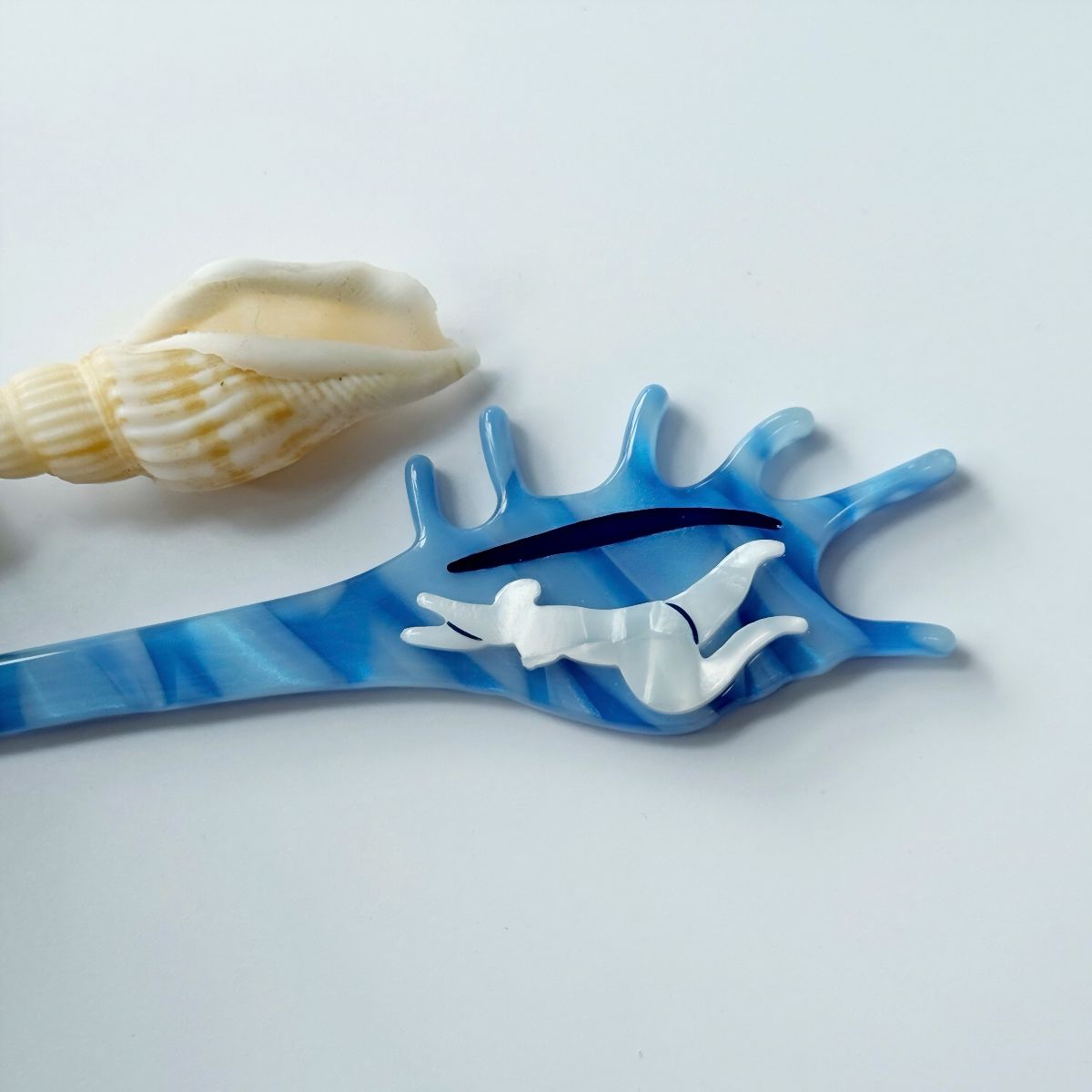 Blue Ocean Conch Hair Claw  & Hair Stick | Her and the Ocean