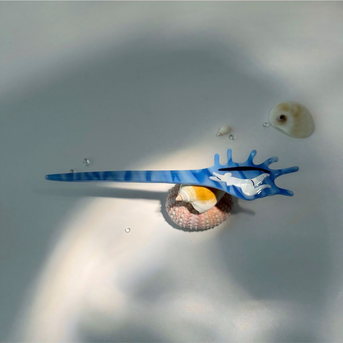 Blue Ocean Conch Hair Claw  & Hair Stick | Her and the Ocean