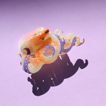 White Octopus Hair Claw