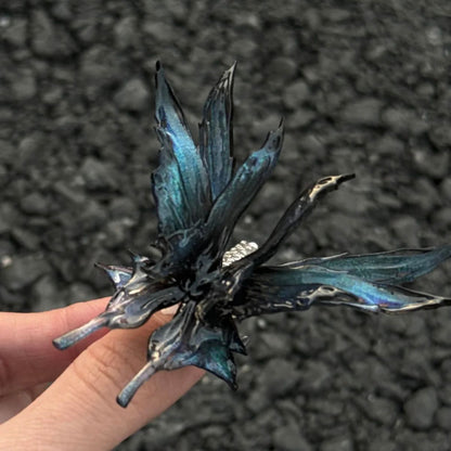 Original 3D Butterfly Resin Adjustable Ring – Handmade Statement Jewelry