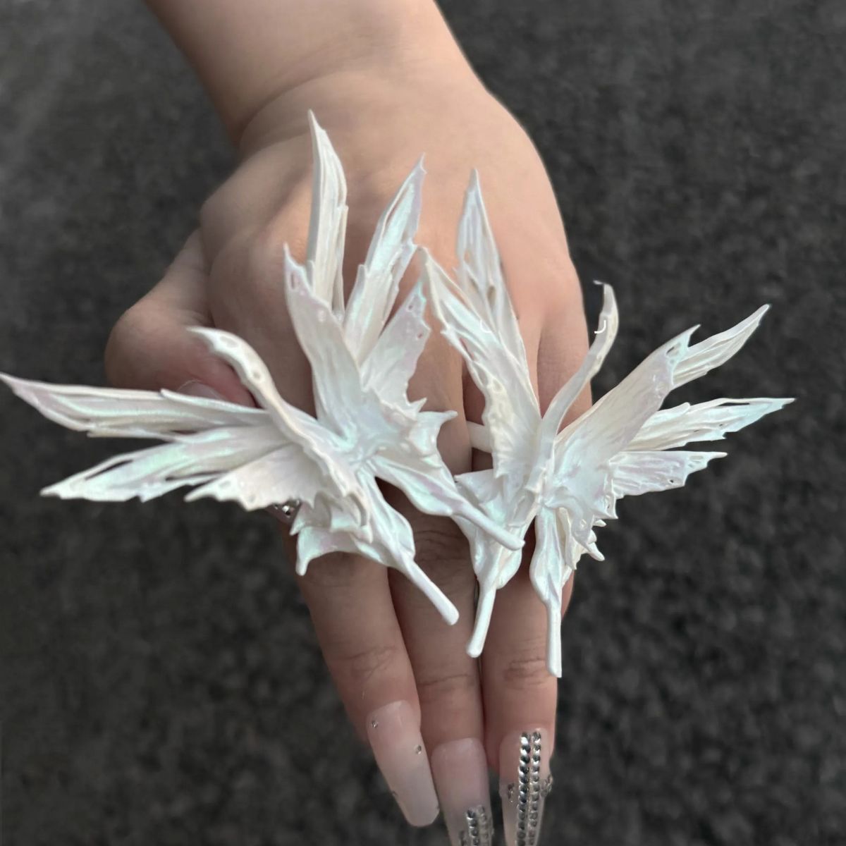 Original 3D Butterfly Resin Adjustable Ring – Handmade Statement Jewelry