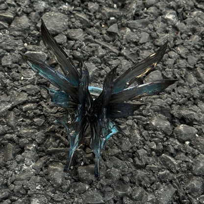 Original 3D Butterfly Resin Adjustable Ring – Handmade Statement Jewelry