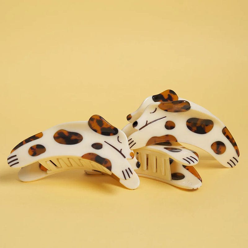Brown Curious Dalmatian Dog Hair Claw
