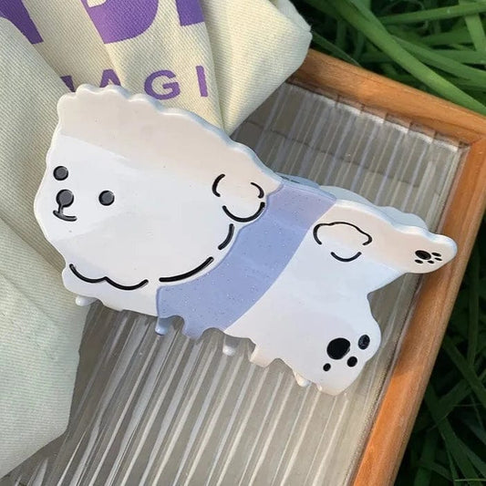 Super Cute Teddy Dog Hair Claw Clip