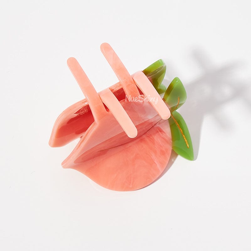 Summer Fruits Peach Hair Claw Clip