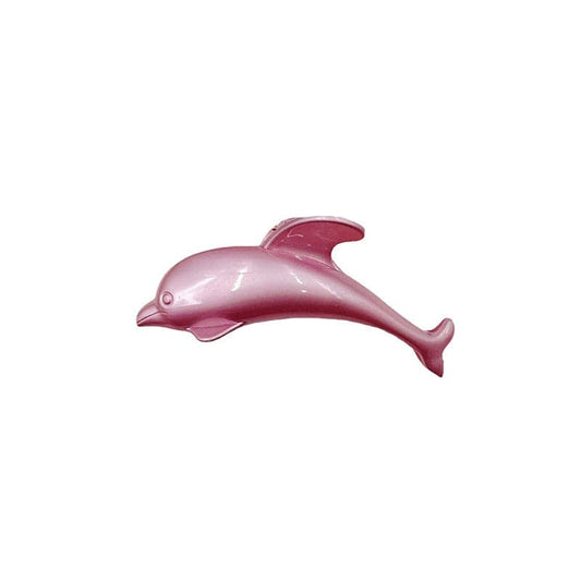 Wine Red Dolphin Pearly Lustre Hair Claw丨Lemonschunks