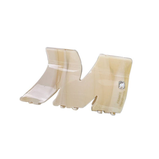 Big M Beige Wavy Hair Claw丨Lemonschunks