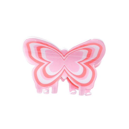 Pink Butterfly Print Hair Claw丨Lemonschunks