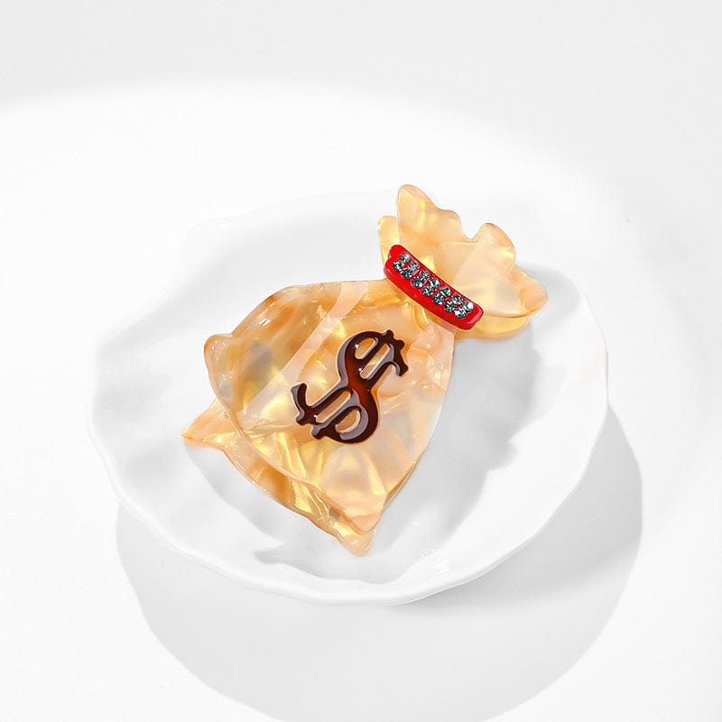 Small Golden Moneybag Hair Claw丨Lemonschunks