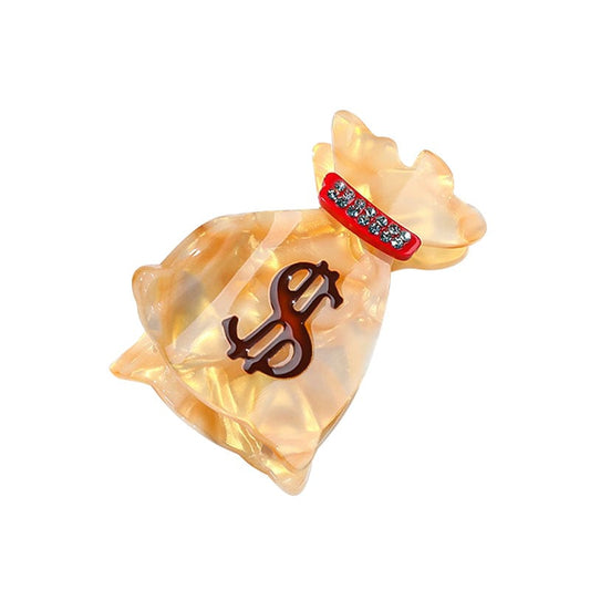 Small Golden Moneybag Hair Claw丨Lemonschunks