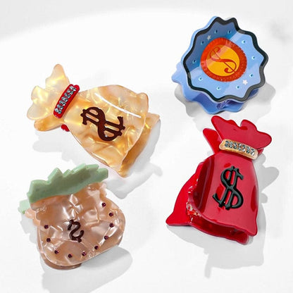 Small Dollar Sign Badge Hair Claw丨Lemonschunks