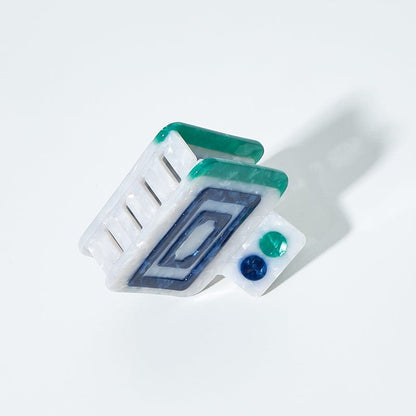 Small White Mahjong Hair Claw丨Lemonschunks