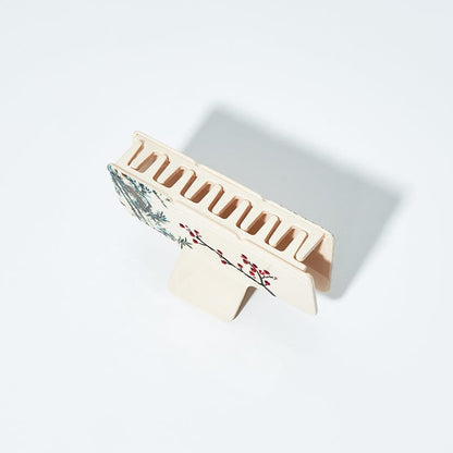 Medium Japanese White Bamboo Hair Claw丨Lemonschunks