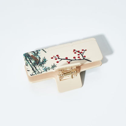 Medium Japanese White Bamboo Hair Claw丨Lemonschunks