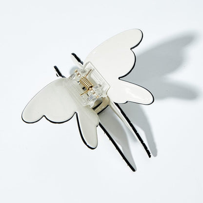 Medium White Dragonfly Hair Claw丨Lemonschunks