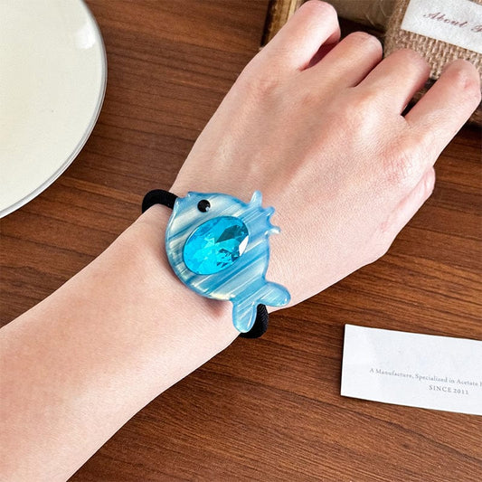 Sky Blue Pufferfish Hair Tie丨Lemonschunks