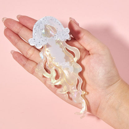 Jumbo Blink White Jellyfish Hair Claw ClipsحNueShiny