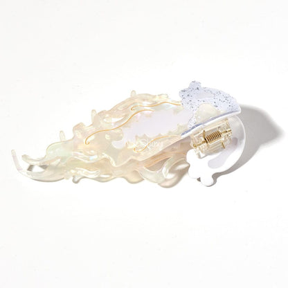 Jumbo Blink White Jellyfish Hair Claw丨Lemonschunks