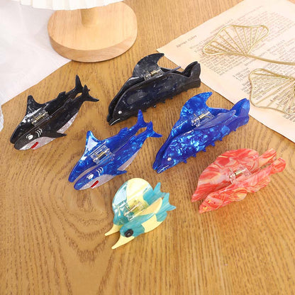 Large Blue Dolphin Hair Claw丨Lemonschunks