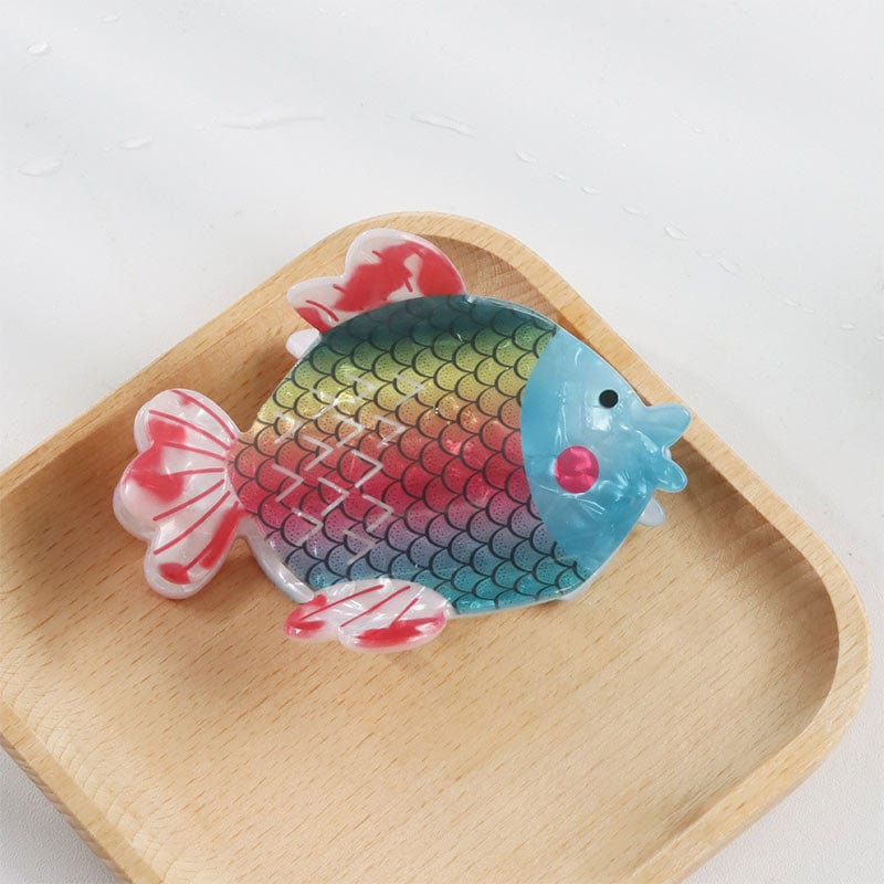 Medium Colorful Round Goldfish Hair Claw丨Lemonschunks