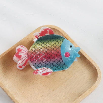 Medium Colorful Round Goldfish Hair Claw丨Lemonschunks