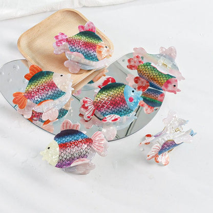 Medium Colorful Round Goldfish Hair Claw丨Lemonschunks