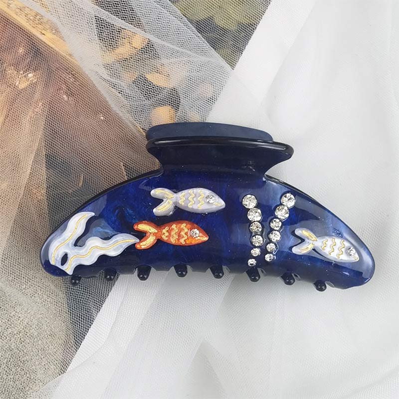 Large Sky Blue Fish Tank Hair Claw丨Lemonschunks