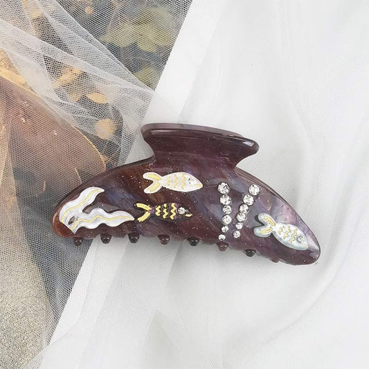 Large Sky Brown Fish Tank Hair Claw丨Lemonschunks