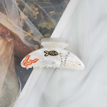 Large Sky White Fish Tank Hair Claw丨Lemonschunks