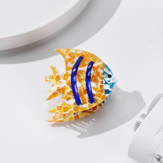 Orange Angelfish Hair Claw丨Lemonschunks