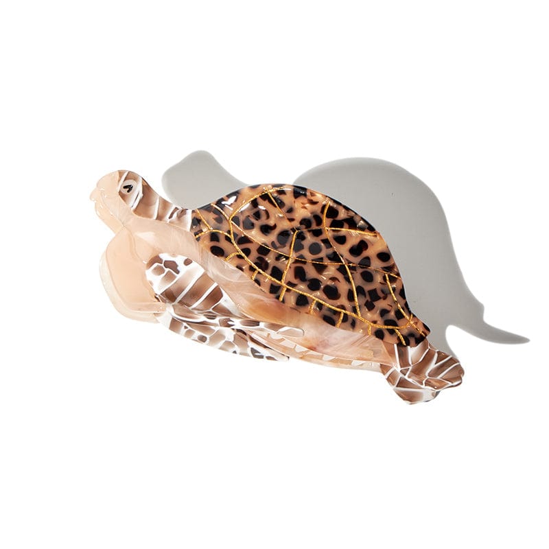 Jumbo Brown Sea Turtle Hair Claw ClipsحNueShiny