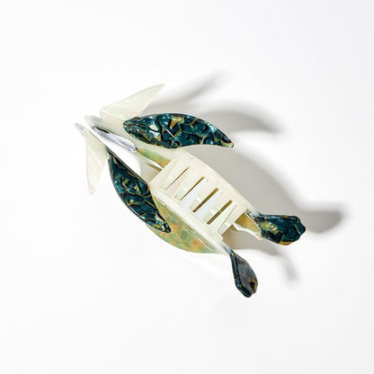 Jumbo Green Sea Turtle Hair Claw ClipsحNueShiny