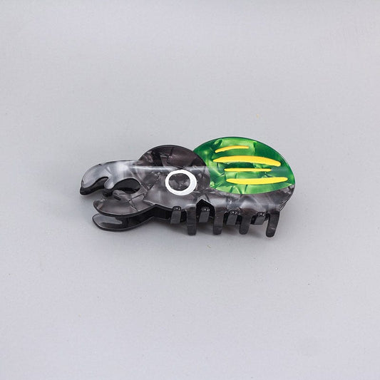 Medium  Green Coleoptera Hair Claw