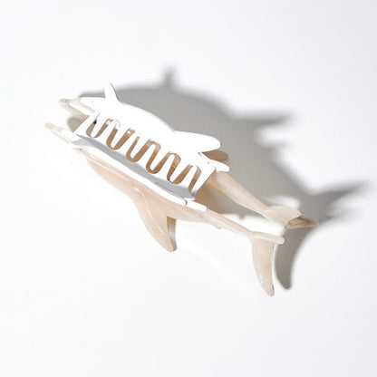 Jumbo Tan Shark Hair Claw ClipsحNueShiny