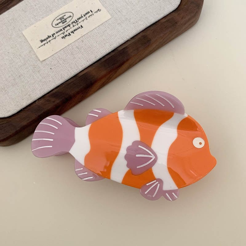 Medium Orange Clownfish Hair Claw