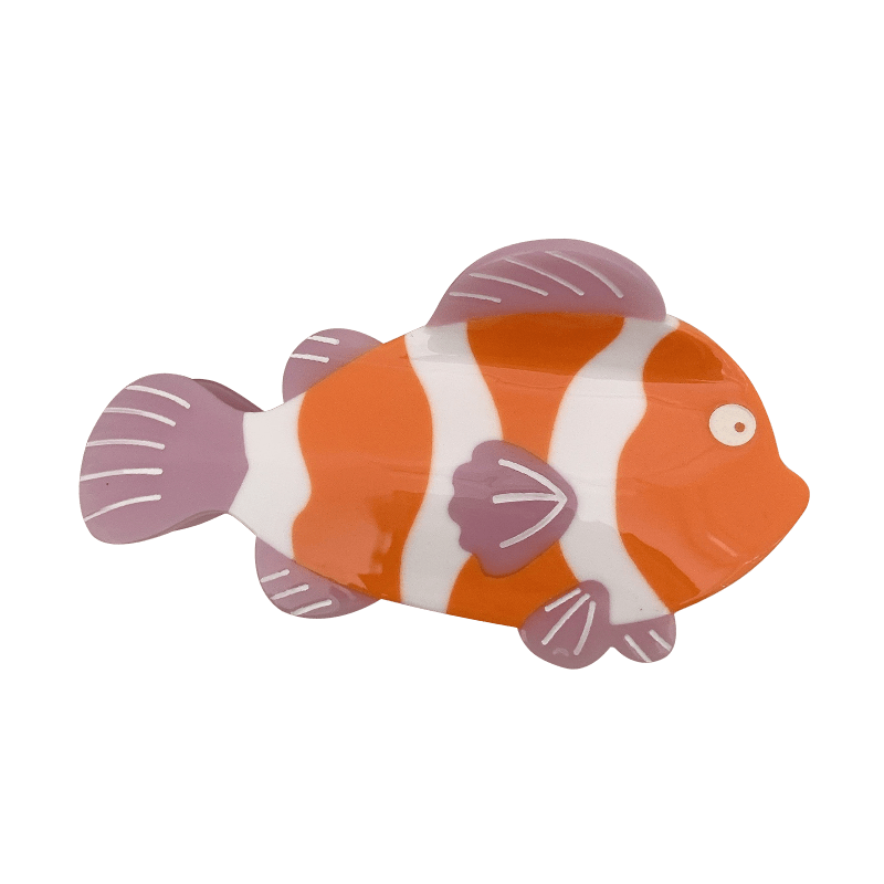 Medium Orange Clownfish Hair Claw