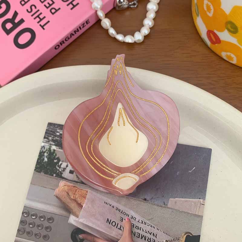 Small Light Pink Onion Hair Claw