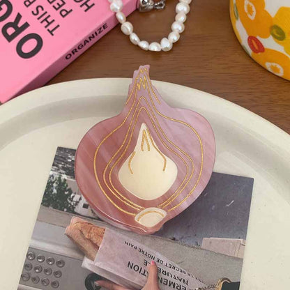Small Light Pink Onion Hair Claw