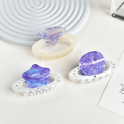 Medium Light Purple Diamond Hair Claw