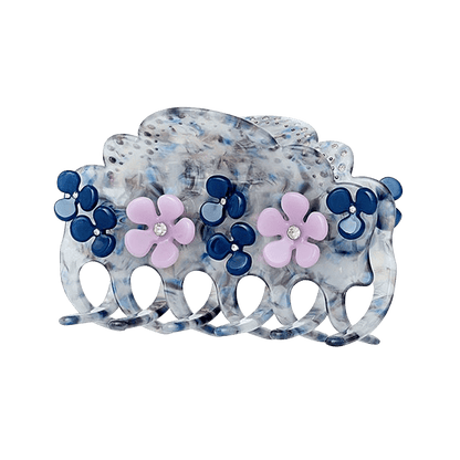Small Blue Petal Hair Claw