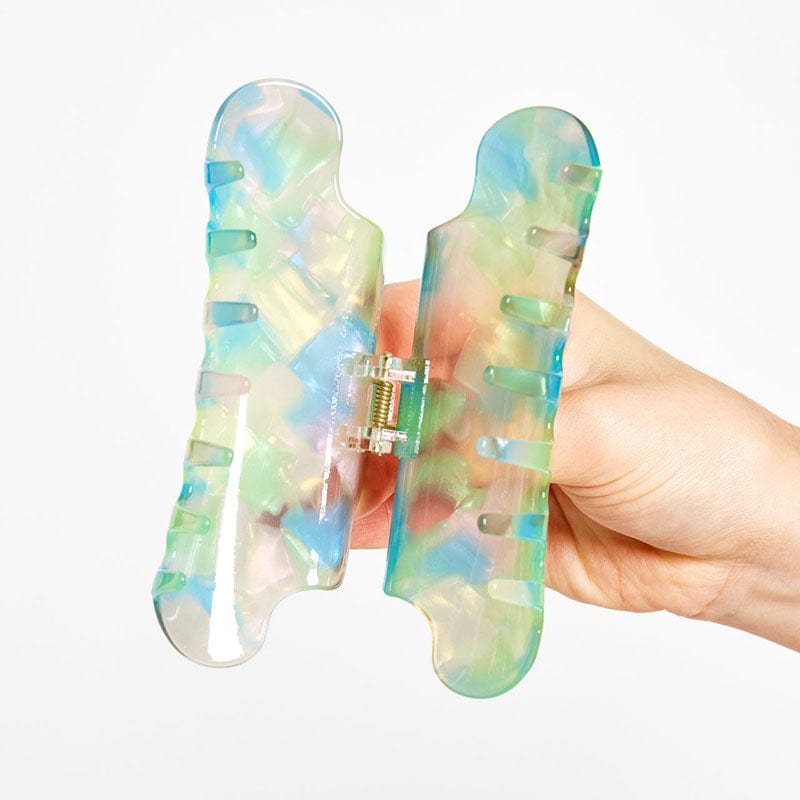 Large Iridescent Hair Claw