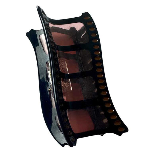 Medium Brown Film Reel Hair Claw