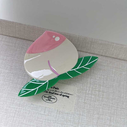 Medium Pink Peach Hair Claw