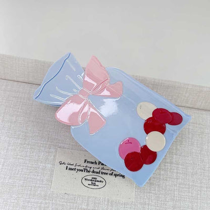 Medium Light Blue Wish Bottle Hair Claw